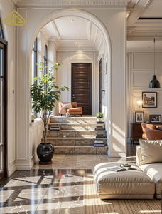 Villa de luxe moderne néoclassique à deux étages avec grand portique et design symétrique, service de rénovation et de conception - Product Image 5