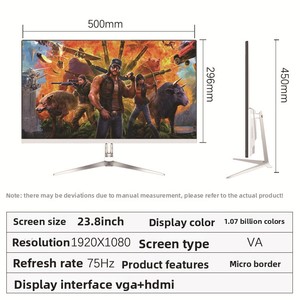 จอภาพ LCD สำหรับธุรกิจขนาด 24 นิ้ว จอแสดงผล IPS แบบตรงเต็มจอ <span class=keywords><strong>165Hz</strong></span> สำหรับอินเทอร์เฟซ อัตราส่วนภาพ 16:9 สำหรับใช้งานบนเดสก์ท็อป พร้อมใช้งานในตัว - Product Image 6
