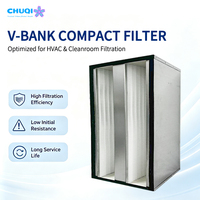 Filtre à air haute vitesse W Bank H13 H14 avec joint EPDM, filtre HEPA pour échappement industriel, vente en gros, qualité supérieure