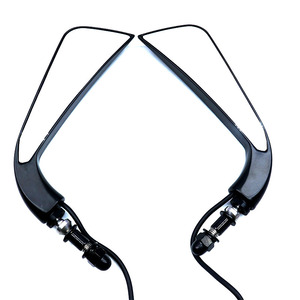 SH-163 rétroviseur de <span class=keywords><strong>moto</strong></span> eau qui coule LED clignotant pour les os croisés, rétroviseur latéral de <span class=keywords><strong>moto</strong></span> - Product Image 3