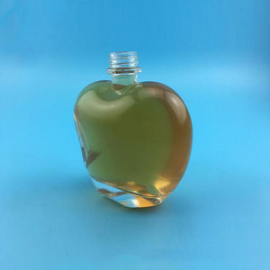 Usine en gros clair vide pour pomme forme 500ml 450ml bouteille de vin en verre pour tequila emballé dans des cartons - Product Image 5