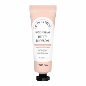 Sconto 100ml Farm Parfum fiore alla bacca crema per le mani con ingrediente fragola fornitura di bottiglie OEM - Product Image 1