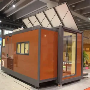 生活便宜的可扩展集装箱店2卧室设计的轻钢结构预制模块化房屋