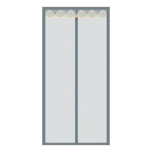 Mosquito Proof <b>Screen</b> Door Curtain Polyester <b>Mesh</b> Magnetic Strip Easy Install Home Living Room Bedroom Outdoor Use - Product Image 5
