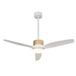 Minimalist Matte Black <b>Ceiling</b> <b>Fan</b> with LED Lighting in Contemporary Home <b>Bedroom</b> Living Room Interior Decor - Product Image 2