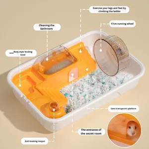 New Hamster <strong>Cage</strong> Indoor Liftable Integrated Detachable FC Series <strong>Reptile</strong> Tank Transparent with Lid Rectangular All Seasons - Product Image 1