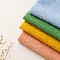 Tissu en mélange de rayonne et de lin extensible, doux et respirant, pour vêtements et robes d'été