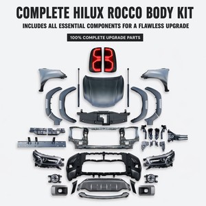 Kit de conversion FUNKYWHEEL 2021 Rocco Facelift pour Vigo 2005-12, mise à niveau complète de la carrosserie, phares, pare-chocs, calandre, capot, garde-boue - Product Image 1