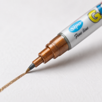Stylos marqueurs à paillettes à base d'eau SIPA SPG108 personnalisés OEM, 10 couleurs, pointe fine, permanents, pour l'art sur papier DIY
