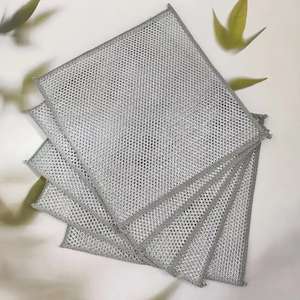 Paño de microfibra de doble cara con hilos plateados, paño de limpieza multifuncional para cocina, desengrasante, limpiador de ollas y - Product Image 3