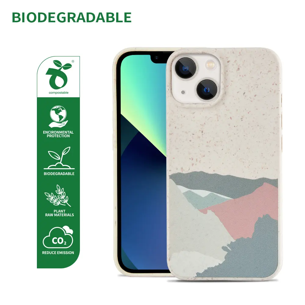 Iphone 11 Case Shockproof Eco Friendly Wheat Straw Compostable Sustainable Biodegradable Phone Case Sports for Iphone 14 Pro Max
