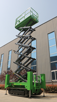 Plateforme de travail aérien verticale à ciseaux sur chenilles pour terrains accidentés, capacité de levage 250 kg - 450 kg