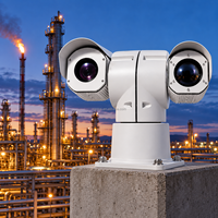 Caméra de surveillance thermique PTZ longue portée pour la sécurité des fermes, étanche IP66, détection de mouvement CMOS pour la surveillance périmétrique