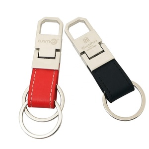 Porte-clés mousqueton en cuir de luxe vierge, promotionnel, personnalisable par sublimation métallique, écologique, vente en gros fabricant - Product Image 2