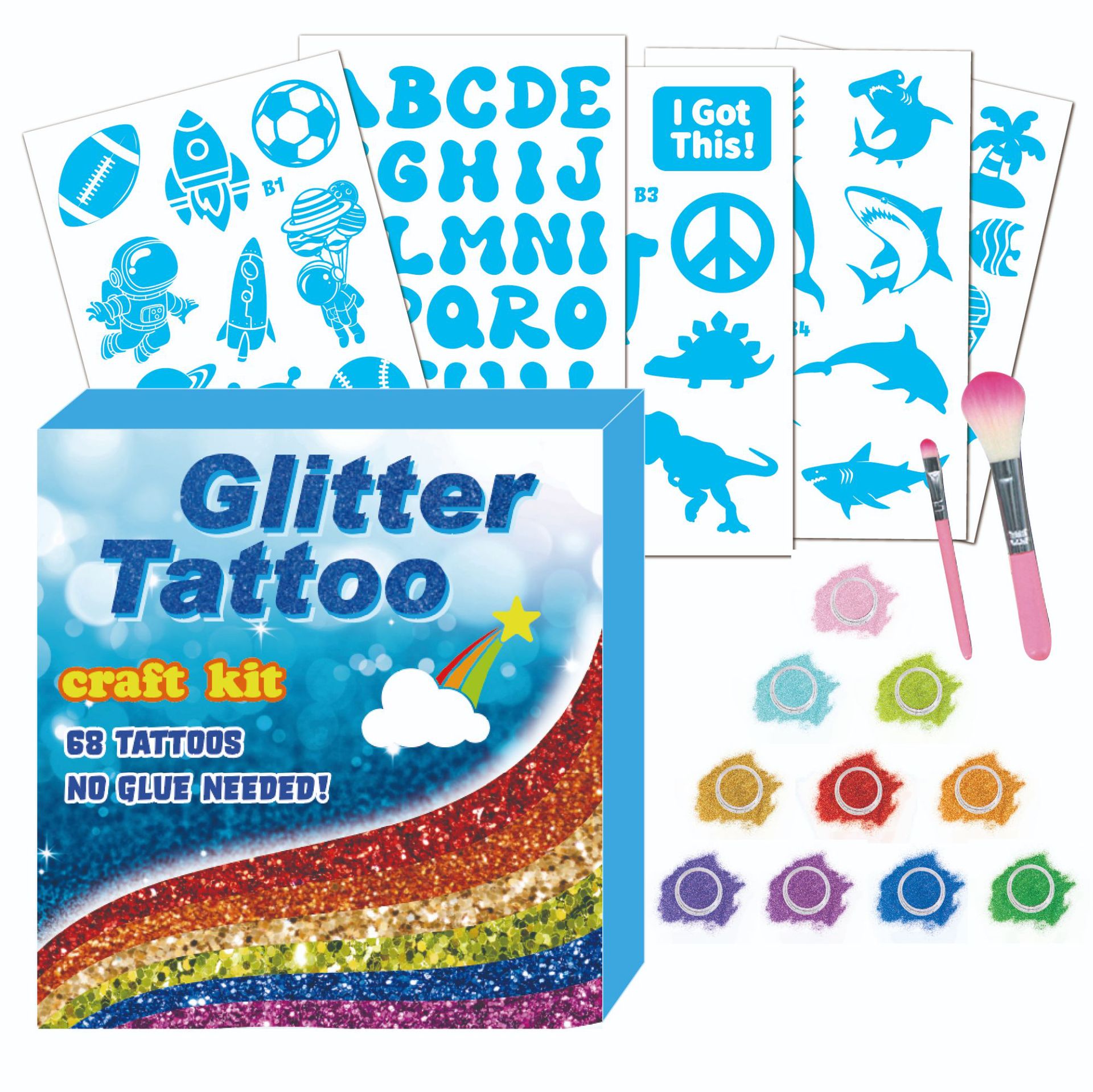 Glitter Tattoo Sticker preview 5