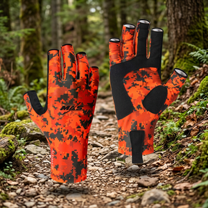 Gants de pêche sans doigts, protection solaire anti-UV, en microfibre de polyester, style demi-doigts, imperméables, antidérapants, chauffants - Product Image 2