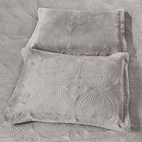 Selimut Kasur Quilted Ringan Bermotif Geometris Modern Warna Solid dengan Tekstur Embos Ultrasonik, Desain Cross-Border Boutique