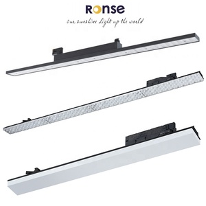 Système d'Éclairage sur <span class=keywords><strong>Rail</strong></span> Linéaire RONSE pour Centres Commerciaux, Projecteur LED Encastré 50W pour Supermarchés et Boutiques - Product Image 1