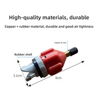 Adaptateur de conversion de valve pour paddleboard et canoë, gonflage/dégonflage rapide, conception durable, deux couleurs disponibles, compatible avec la pompe de voiture
