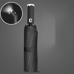 WSY9475 moda resistente paraguas grande promoción Auto abierto grande Uv doble capa tela a prueba de viento LED linterna paraguas - Product Image 6