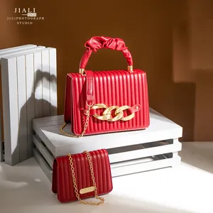 MD701-1 2022 China Jiali Handbag High Quality Luxury Pu Genuine Leather Designer Custom Purses and Handbags Bags Women