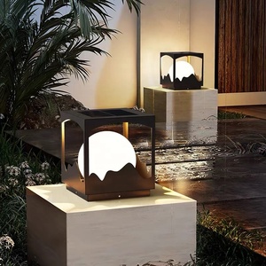 Lampe solaire extérieure de colonne E27 LED IP65 imperméable pour la décoration de jardin de villa - Product Image 5