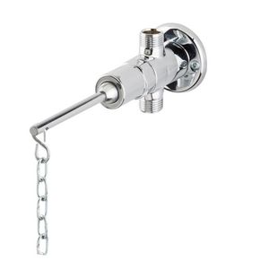 Robinet de douche avec chaîne de 1,9 cm de longueur, finition chromée, pour robinet de bain - Product Image 1