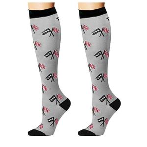 Chaussettes de compression pour sports de plein air Chaussettes de pression élastiques multicolores pour le cyclisme Alpinisme pour femmes <span class=keywords><strong>et</strong></span> hommes Tricoté - Product Image 2