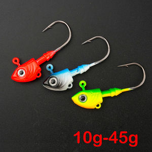 Hameçons à tête de jig Black Minnow, leurre de pêche, hameçon pour appât souple, jig pour la pêche au bar, jig Shad Bucktail, appât pour la pêche au bar en mer, appât pour <span class=keywords><strong>Zand</strong></span> - Product Image 5