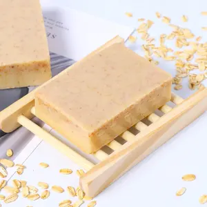 Manufacture Handmade Soap Manufacturers Wholesale Face Cleanser Lightening Body Wash Cleansing Skincare Unscented Handmade Oatmeal Natural Bar Soap