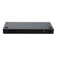 Untuk Kotak Terminal Drawer FC 24-Core SC UPC 1U 19'' Rak Geser 24 Port Peralatan ODF Serat Optik Kapasitas Tinggi