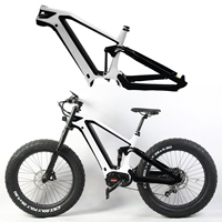LOKI Rangka EMTB Serat Karbon Enduro 26*4.8/4.0, Bingkai EMTB 29*2.4 Hanya untuk Bingkai Karbon Bafang M560 M510 M620