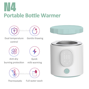 Nouveau design 2025 – Chauffe-biberon N7 en ABS rechargeable longue durée avec adaptateurs multi-tailles pour maintenir au chaud - Product Image 2