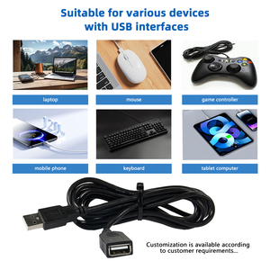 4-Core USB Male to Female Cable Charging Data 24+28 AWG 2M Transfer I1-4-7 200cm I1-4-7 I1-4-7 200cm I1-4-7 I1-4-7 - Product Image 6