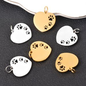 Pendentifs personnalisés en acier inoxydable pour animaux de compagnie : Plaques d'identification anti-perte pour chiens et chats, avec logo personnalisé, en métal, gravées au laser en forme de cœur - Product Image 5