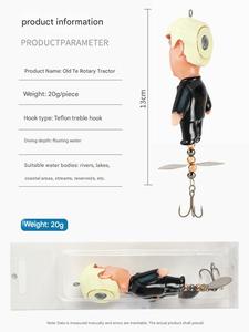 Leurre grenouille flottant à hélice 13cm 20g en silicone souple, appât de surface anti-herbe pour lancer longue distance, pour la pêche au poisson-serpent, vente en gros usine - Product Image 2