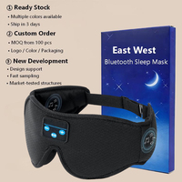 Masque de sommeil sans fil Bluetooth 5.4 avec écouteurs, 12h d'autonomie, connexion stable, fourniture OEM d'usine