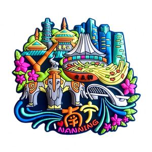 Aimants de réfrigérateur souvenirs touristiques USA Canada Europe, cadeaux promotionnels en PVC - Product Image 1