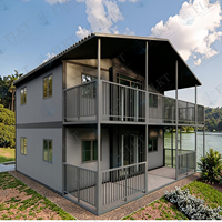Maison conteneur extensible FLKT, thermiquement efficace et étanche, garantie 2 ans, directement de l'usine, cabane modulaire préfabriquée moderne