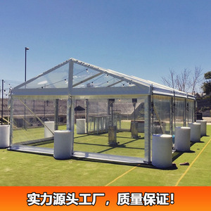 Tente de mariage modulaire en alliage d'aluminium avec toit en PVC et murs transparents pour événements en plein air - Product Image 2