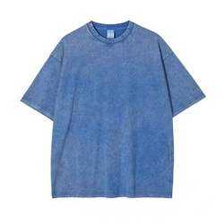 เสื้อยืดวินเทจสำหรับผู้ชายเสื้อโอเวอร์ไซส์เปิดไหล่250gsm ทิ้งไว้แบบเฮฟวี่เวทตามสั่งผ้าฝ้ายแนวสตรีท100% - Product Image 2