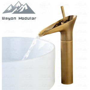 <span class=keywords><strong>Robinet</strong></span> de lavabo de salle de bain Wayon en laiton antique, mitigeur vintage à poignée unique pour lavabo - Product Image 5