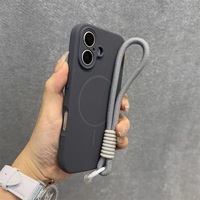 AilesTecca beschermhoes voor iPhone 17, 16 Pro Max, 15 Pro, Dragon Fruit siliconen, dunne ring, fijne opening, magnetische huid, Skin Sense