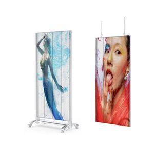 Chất lượng cao P3.91-7.8 trong nhà độ nét cao quảng cáo trong suốt dẫn Màn hình Áp phích 1mwx2mh - Product Image 3