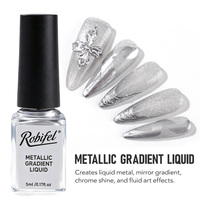 Gel UV LED pour manucure liquide effet éclatant en métal, marque privée OEM Guangzhou, pour la création d'art ongulaire en spirale, destiné aux distributeurs et aux salons de manucure.