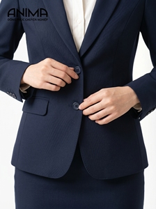 Traje Moderno Minimalista ANIMA para Mujer, Alta Densidad, Resistente a las Arrugas, Transpirable, Ropa para Entrevistas, Fabricante OEM - Product Image 5