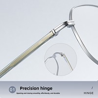 Monture de lunettes vintage 52517 en alliage de haute qualité avec insert en cristal, style élégant unisexe
