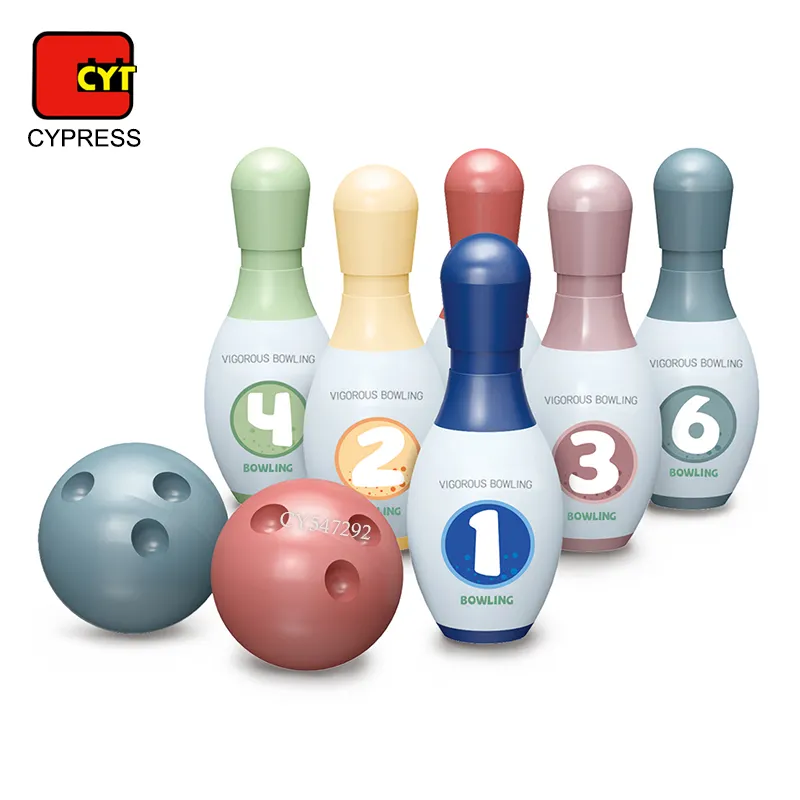 High Quality Outdoor Indoor Toys Sports Games Kids Numerical Bowling Toy Bowling Pins Ball Set