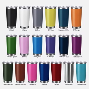 Gobelet isotherme en acier inoxydable 20 oz à double paroi, tasse à café de voyage avec couvercle, bouteille d'eau, logo personnalisé - Product Image 1