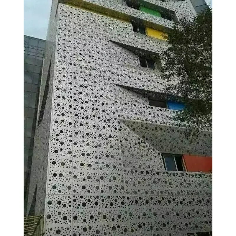 Outdoor aluminum curtain wall decoration panel perforated aluminum panels exterior building facade